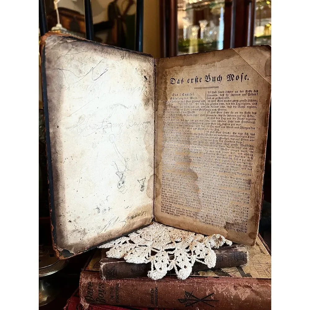 Antique German Bible - 1845